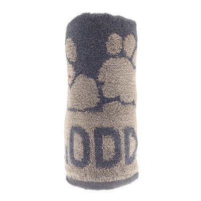 H&l Jumbo Jacquard Dog Towel Grey (One Size) - image 1