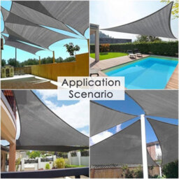 Sun Shade Sail Cream 3X3M Square Outdoor Garden Patio Party Sunscreen Awning Canopy Uv Block - thumbnail 7