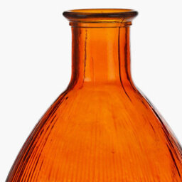 Pacific Lifestyle Tall Vase In Orange Recycled Glass - thumbnail 3