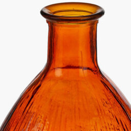 Pacific Lifestyle Tall Vase In Orange Recycled Glass - thumbnail 4