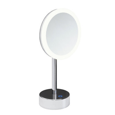 Cosmic Magnifying Mirror, X5, Adjustable Led Light, Chrome, Usb Charging Port, Architect Collection (3W 5V/1A) - image 1