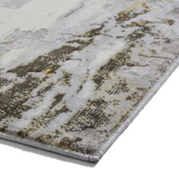 Grey Gold Abstract Modern Easy To Clean Abstract Rug For Dining Room-160Cm X 220Cm - thumbnail 5
