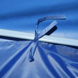 Berkfield Folding Pop-Up Party Tent With 5 Sidewalls 3X9 M Blue - thumbnail 4