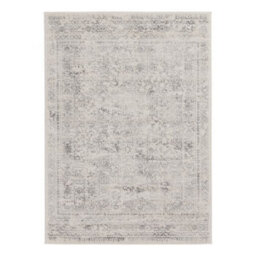 The Rugs Montana Cream Grey Oriental Area Rug And Runner Soft Durable Pet Friendly Easy To Clean Living Room Bedroom 3716Cg - thumbnail 1