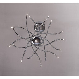 Luminosa Lighting Luminosa Aire Telescopic Pendant 16 Light G4 Waved Arms, Polished Chrome, Not Led/cfl Compatible - thumbnail 2