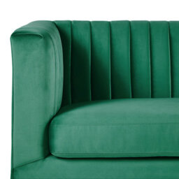 Beliani Sofa 3 Seater Arvika Velvet Green - thumbnail 7