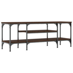 Walplus Tv Cabinet Brown Oak 121X35X45 Cm Engineered Wood&iron - thumbnail 2