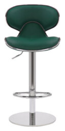 Lamboro Carcaso Deluxe Kitchen Bar Stool, Single, Adjustable Swivel Gas Lift, Chrome Footrest, Breakfast & Home Bar Stools, Sage Green - thumbnail 3