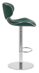 Lamboro Carcaso Deluxe Kitchen Bar Stool, Single, Adjustable Swivel Gas Lift, Chrome Footrest, Breakfast & Home Bar Stools, Sage Green - thumbnail 2