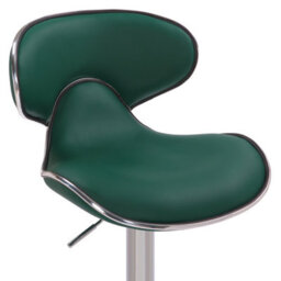 Lamboro Carcaso Deluxe Kitchen Bar Stool, Single, Adjustable Swivel Gas Lift, Chrome Footrest, Breakfast & Home Bar Stools, Sage Green - thumbnail 7