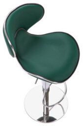 Lamboro Carcaso Deluxe Kitchen Bar Stool, Single, Adjustable Swivel Gas Lift, Chrome Footrest, Breakfast & Home Bar Stools, Sage Green - thumbnail 6