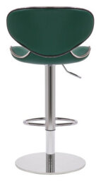 Lamboro Carcaso Deluxe Kitchen Bar Stool, Single, Adjustable Swivel Gas Lift, Chrome Footrest, Breakfast & Home Bar Stools, Sage Green - thumbnail 5
