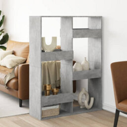 Berkfield Room Divider Concrete Grey 100X33X135 Cm Engineered Wood - thumbnail 3
