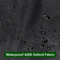 Garden Table Cover, Patio Rectangular Waterproof And Easy To Clean For Outdoor Indoor Use, Black, 180X100X15Cm - thumbnail 4