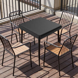 Garden Table Cover, Patio Rectangular Waterproof And Easy To Clean For Outdoor Indoor Use, Black, 180X100X15Cm - thumbnail 7