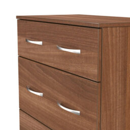Hampshire 3 Drawer Deep Chest Of Drawers In Noche Walnut (Ready Assembled) - thumbnail 7