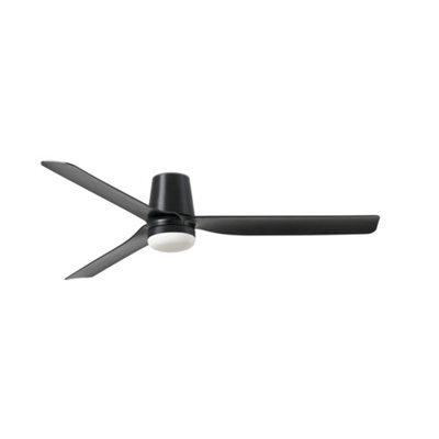 Luminosa Lighting Luminosa Punt Tub Medium 3 Blade Ceiling Fan Matt Black With Light 3000 - 4200 - 6500K Tuya Smart System - image 1