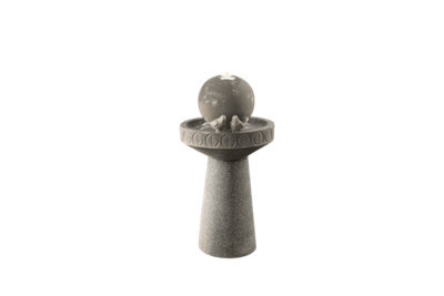 Outdoor Living UK Ceramic Sphere Contemporary Water Feature With Cover