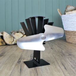 Slemcka Black Stove Fan (H)230mm (W)130mm (D)120mm - thumbnail 4