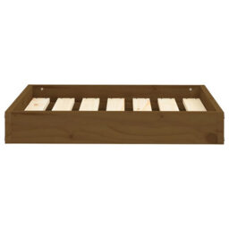 Berkfield Dog Bed Honey Brown 61.5X49X9 Cm Solid Wood Pine - thumbnail 3