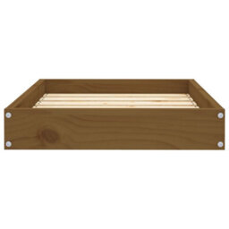 Berkfield Dog Bed Honey Brown 61.5X49X9 Cm Solid Wood Pine - thumbnail 4