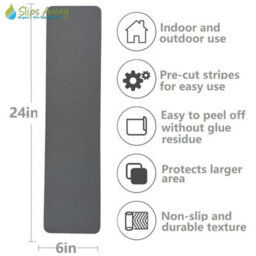 Slips Away Non Slip Tape Roll Pro - Anti Slip Traction For Indoor/outdoor 800mm X 18.3 Grey - thumbnail 2
