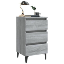 Walplus Bed Cabinet With Metal Legs Grey Sonoma 40X35X69 Cm - thumbnail 7