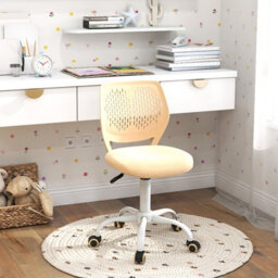 Gainoom Kids Ergonomic Study Chair Yellow Adjustable Height School Desk Chair Rolling Swivel - thumbnail 7