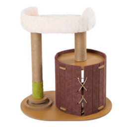 Living And Home Cat Tree With Scratching Posts And Toy, 59Cm H - thumbnail 6