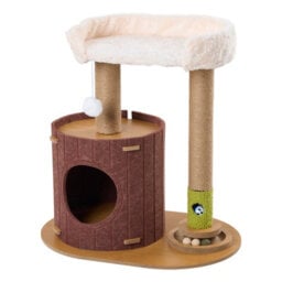 Living And Home Cat Tree With Scratching Posts And Toy, 59Cm H - thumbnail 3
