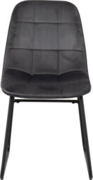 Seconique Athens Round Dining Set With Lukas Chairs - Concrete Effect/black/grey Velvet - thumbnail 8