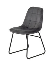 Seconique Athens Round Dining Set With Lukas Chairs - Concrete Effect/black/grey Velvet - thumbnail 6