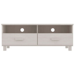 Berkfield Tv Cabinet White 106X40X40 Cm Solid Wood Pine - thumbnail 3