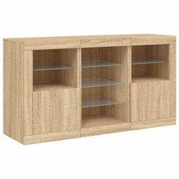 Berkfield Sideboard With Led Lights Sonoma Oak 123X37X67 Cm - thumbnail 5