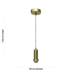 First Choice Lighting Celine - Satin Brass Ceiling Pendant Flex Suspension Kit For Shades - thumbnail 2