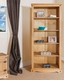 Core Products Premium Corona Tall Bookcase, Antique Waxed Pine H177.6Cm X W80.0Cm X D29.6Cm - thumbnail 8