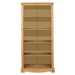 Core Products Premium Corona Tall Bookcase, Antique Waxed Pine H177.6Cm X W80.0Cm X D29.6Cm - thumbnail 2