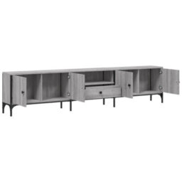 Vidaxl Tv Cabinet With Drawer Grey Sonoma 200X25X44 Cm Engineered Wood - thumbnail 5
