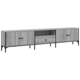 Vidaxl Tv Cabinet With Drawer Grey Sonoma 200X25X44 Cm Engineered Wood - thumbnail 2