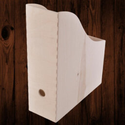 Woodeedoo Set Of 5 Wooden Magazine Rack Vertical File Holder Folder Stand Document Organiser For Desk Or Office Shelf - thumbnail 6