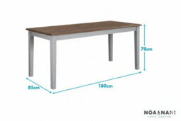 Nöa & Nani Noa & Nani Dining Table X Large 180Cm Seats 6 To 8  In Dark Pine - thumbnail 7