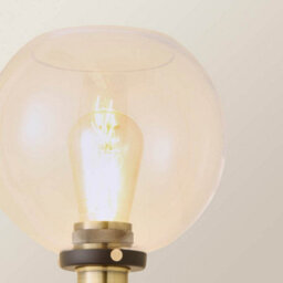 Valuelights Sheridan Industrial Style Black And Gold Table Lamp With Clear Glass Globe Shade - thumbnail 4