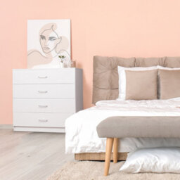 Alivio 4 Drawers Bedside Cabinet Chest Of Drawers For Office Bedroom (White) - thumbnail 3