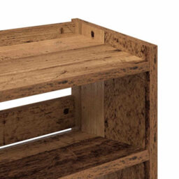 Berkfield Elegant Shoe Rack Old Wood 60X25X62 Cm Engineered Wood - thumbnail 7