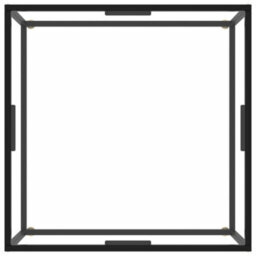Berkfield Coffee Table Black With Tempered Glass 80X80X35 Cm - thumbnail 3