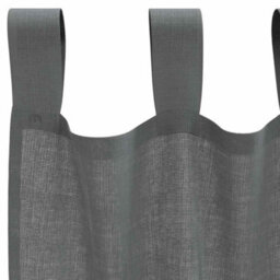 Berkfield Voile Curtains With Loops 2 Pcs Dark Grey 140X260 Cm - thumbnail 5