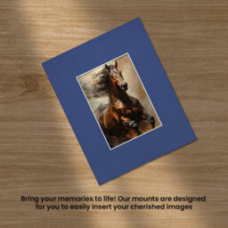 Ak Frames 10X8 Blue Picture Mounts To Fit 6X4 Aperture Size - Mount Board Only (No Frame Included) - thumbnail 5