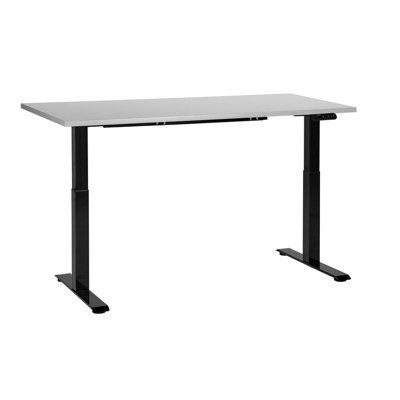 Beliani Electric Adjustable Standing Desk Destines Grey/ Black 160 Cm 72 Cm - image 1