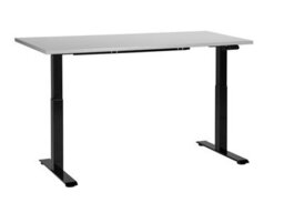 Beliani Electric Adjustable Standing Desk Destines Grey/ Black 160 Cm 72 Cm - thumbnail 2