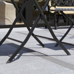 Lassic Garden Vida Capri Grey 2 Seater Rattan Garden Outdoor Ukfr Bistro Set - thumbnail 5
